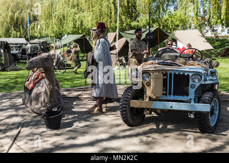 Sandwich Salutes the 40`s on the 5th,6th and 7th of May 2018 Stock Photo